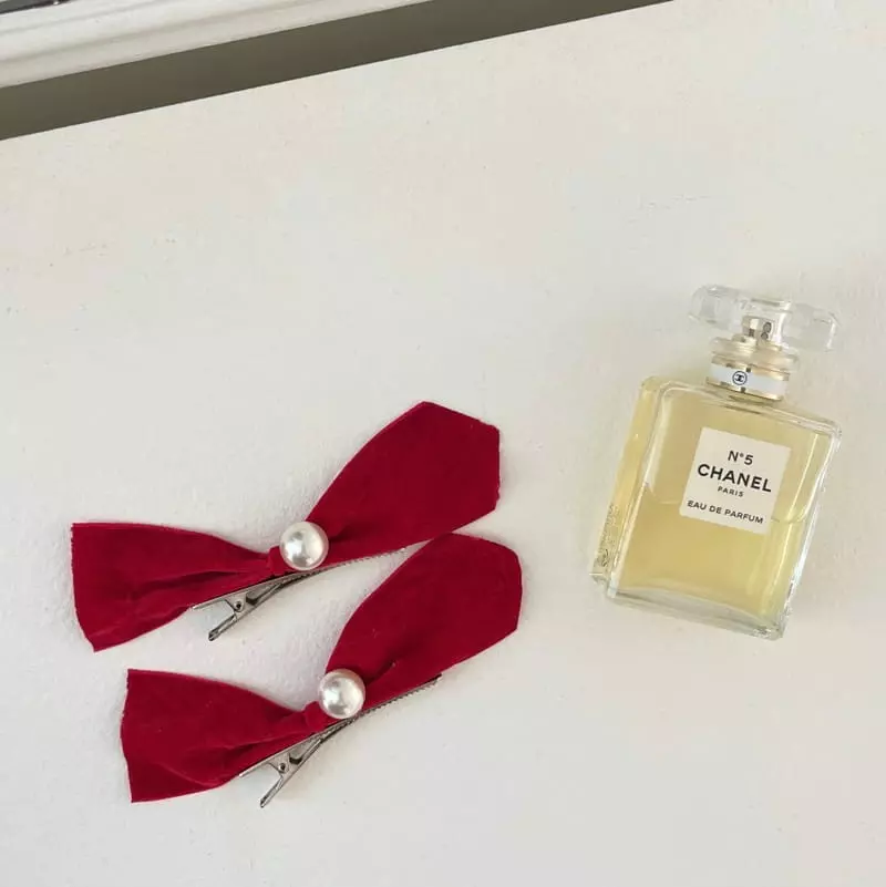 Lago - Korean Children Fashion - #littlefashionista - Velvet Ribbon Hairpin - 2