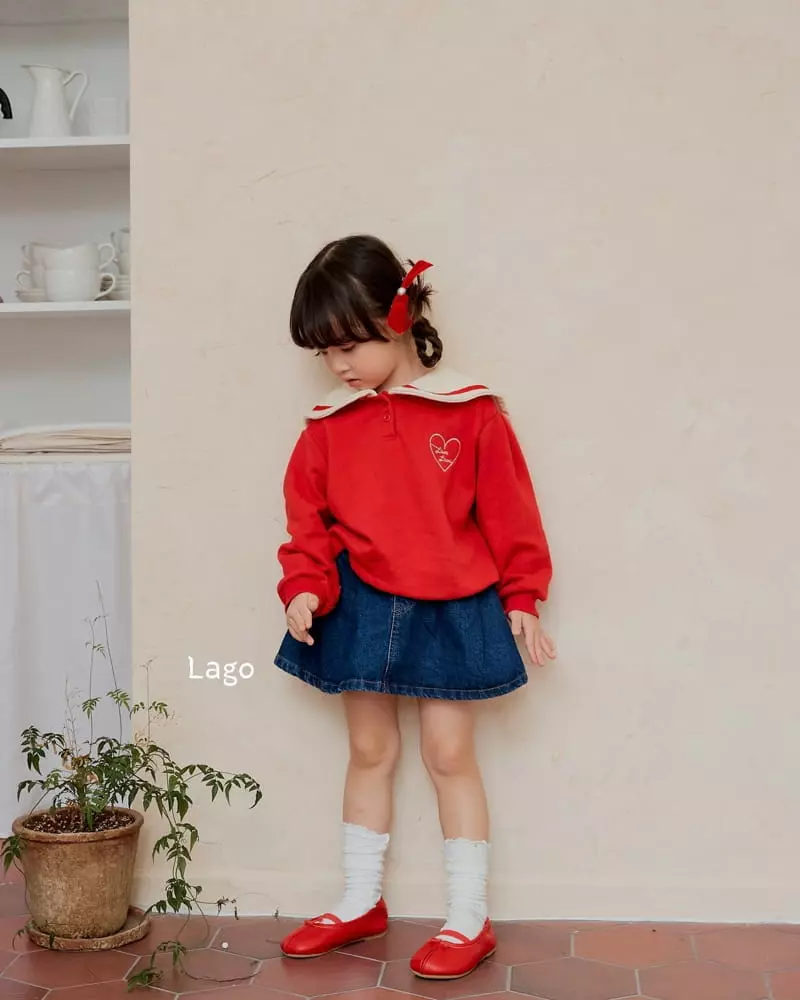 Lago - Korean Children Fashion - #prettylittlegirls - Love Sweatshirt - 7