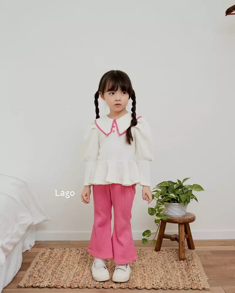 Lago - Korean Children Fashion - #todddlerfashion - Melo Jacquard Blouse - 12