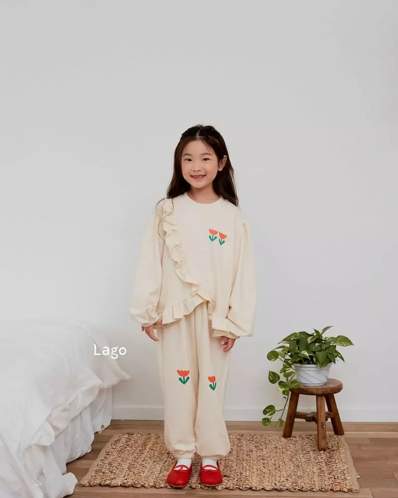 Lago - Korean Children Fashion - #todddlerfashion - Flower Pants - 8