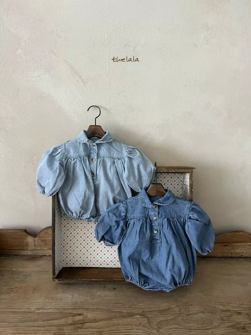 Lala - Korean Baby Fashion - #babyclothing - Lumi Denim Bodysuit - 9