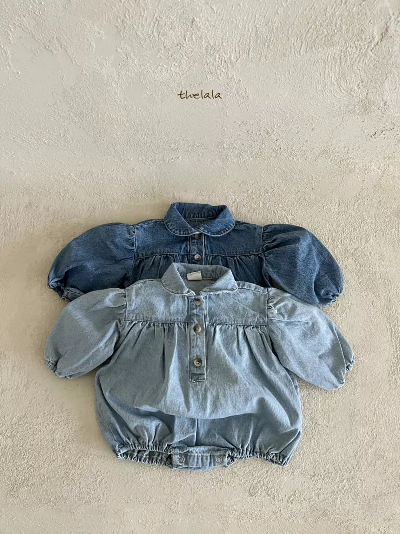 Lala - Korean Baby Fashion - #babygirlfashion - Lumi Denim Bodysuit - 12