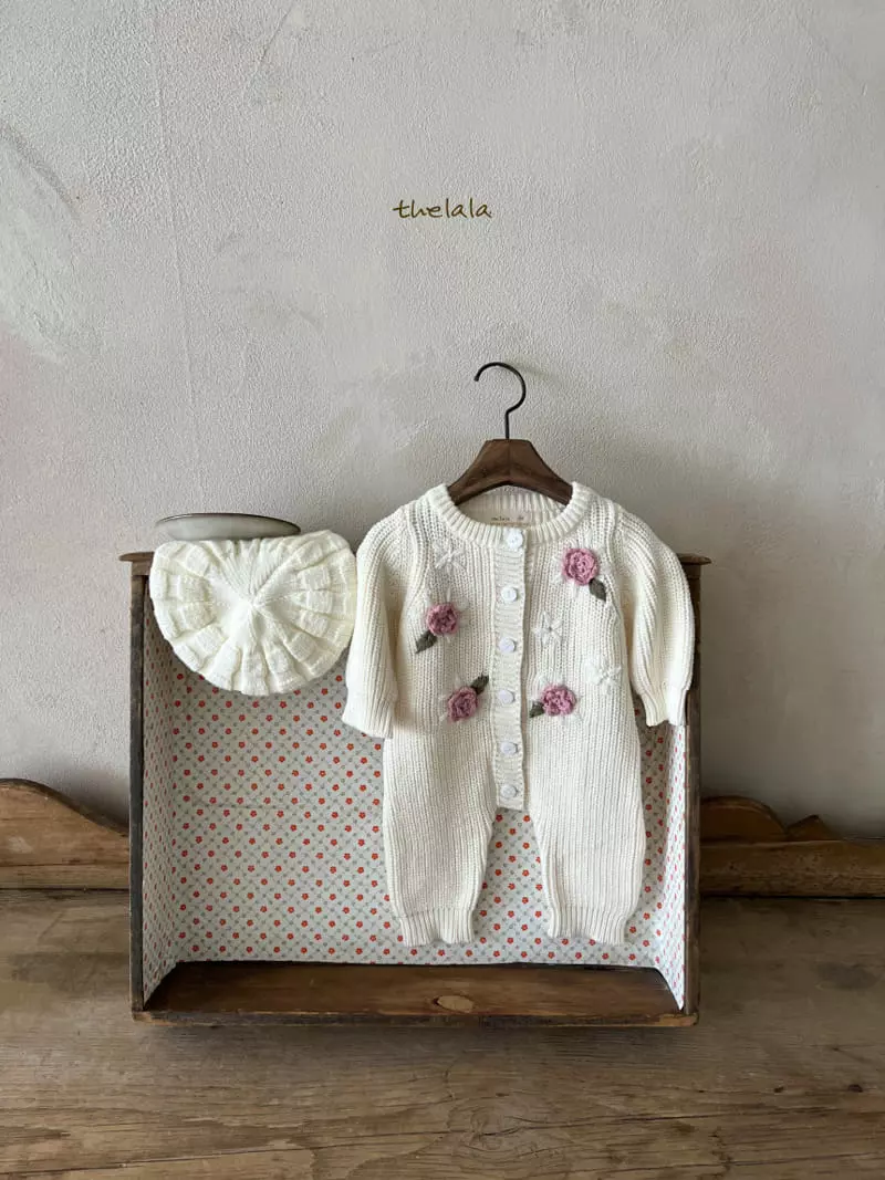 Lala - Korean Baby Fashion - #babyootd - Big Flower Bodysuit - 7