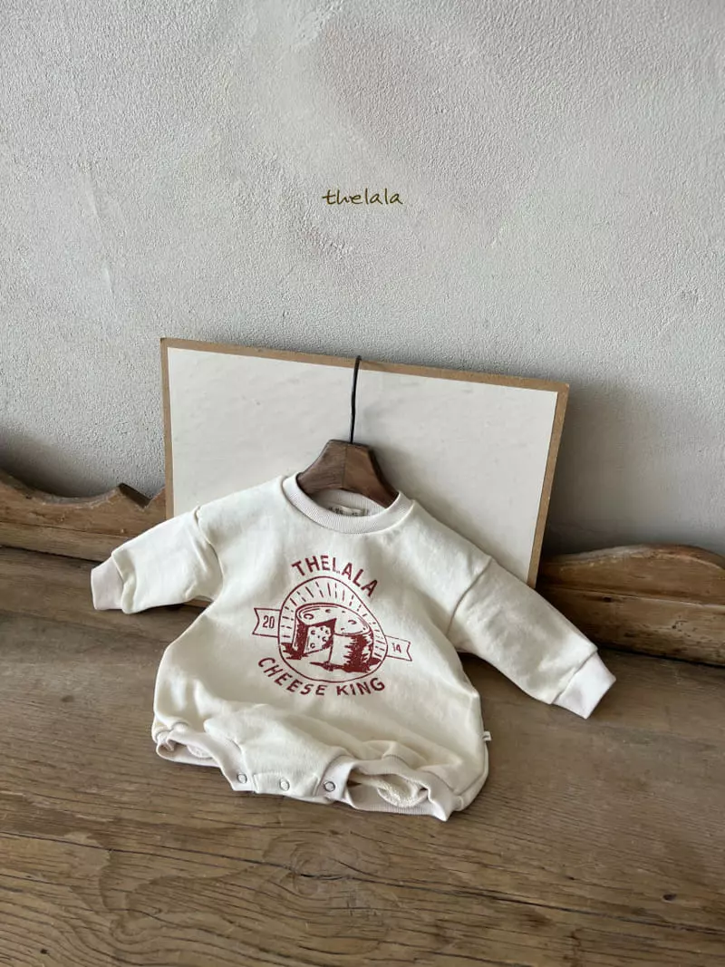 Lala - Korean Baby Fashion - #babyoutfit - Cheese King Bodysuit - 11