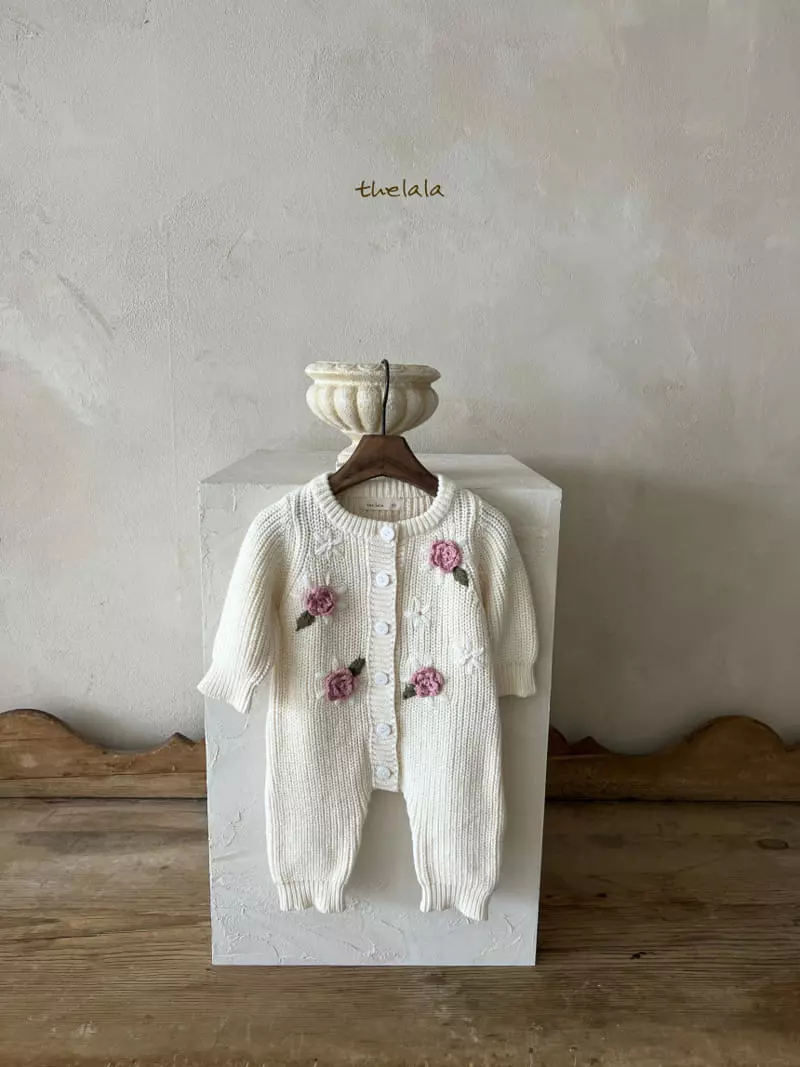 Lala - Korean Baby Fashion - #babyoutfit - Big Flower Bodysuit - 8