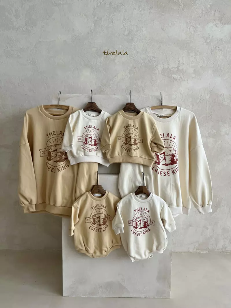 Lala - Korean Children Fashion - #childofig - Cheese King Sweatshirt Mom