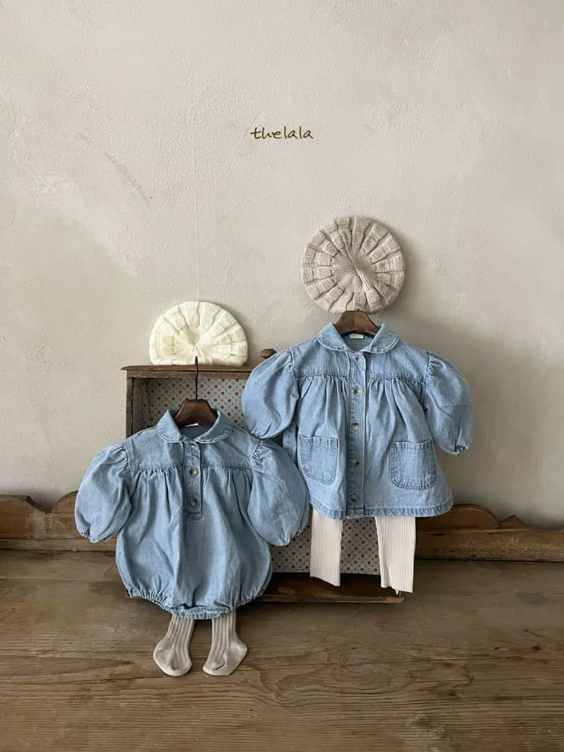 Lala - Korean Children Fashion - #magicofchildhood - Lumi Denim One-piece - 4