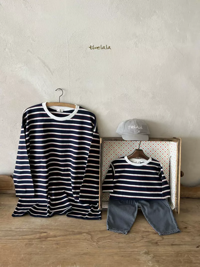 Lala - Korean Women Fashion - #womensfashion - Old Stripes Tee Mom - 6