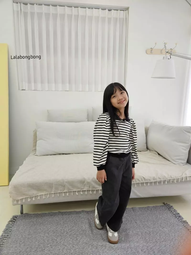 Lalabongbong - Korean Children Fashion - #kidzfashiontrend - Candy Collar Tee - 4