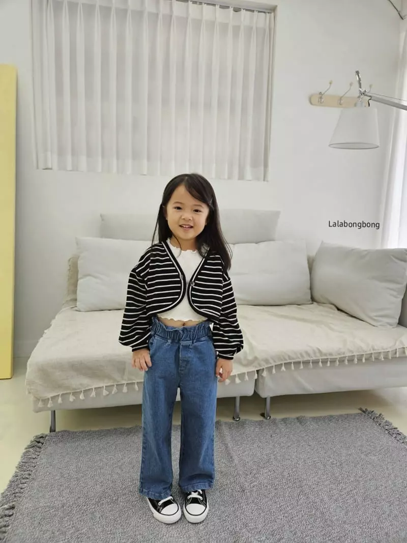 Lalabongbong - Korean Children Fashion - #childofig - Frill Jeans - 2