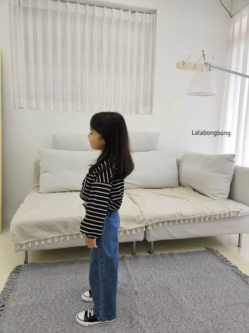 Lalabongbong - Korean Children Fashion - #childrensboutique - Frill Jeans - 3
