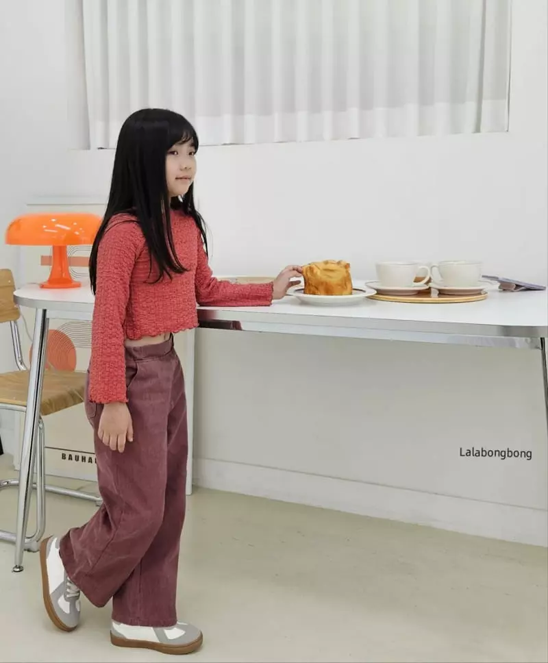 Lalabongbong - Korean Children Fashion - #discoveringself - Morden Frill Tee - 9