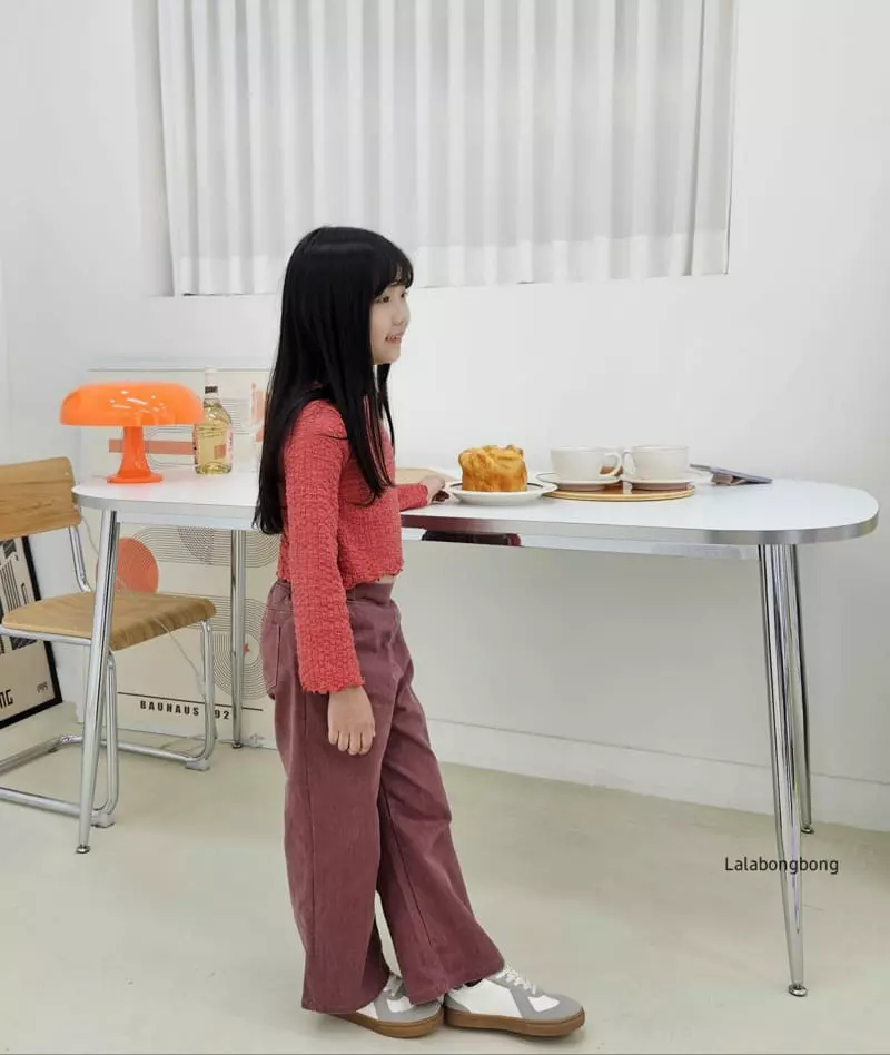 Lalabongbong - Korean Children Fashion - #fashionkids - Morden Frill Tee - 10
