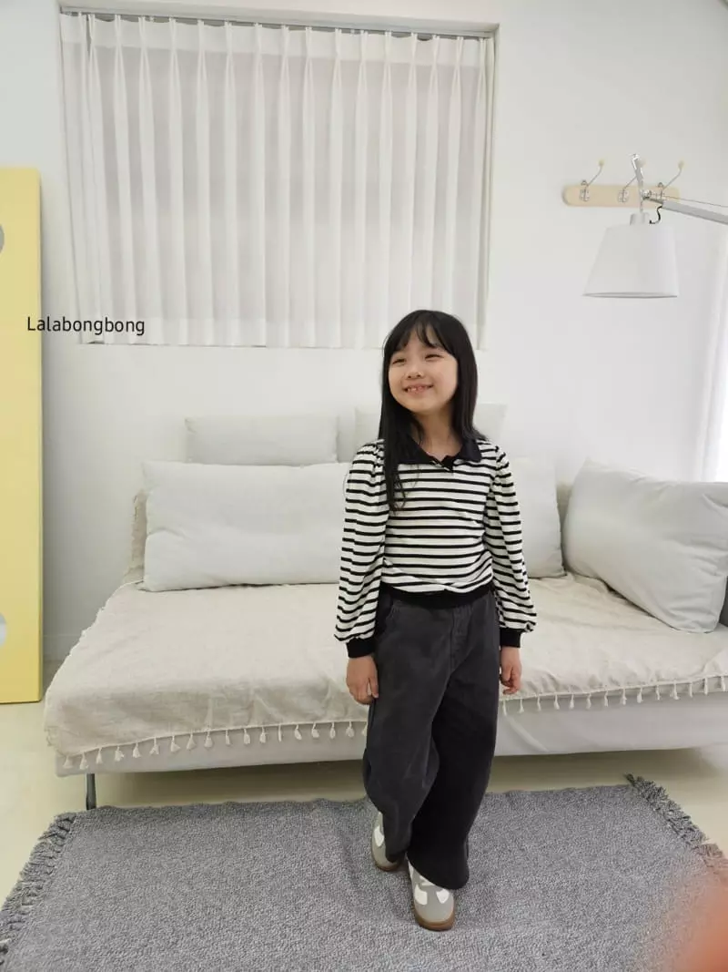 Lalabongbong - Korean Children Fashion - #minifashionista - Candy Collar Tee - 7