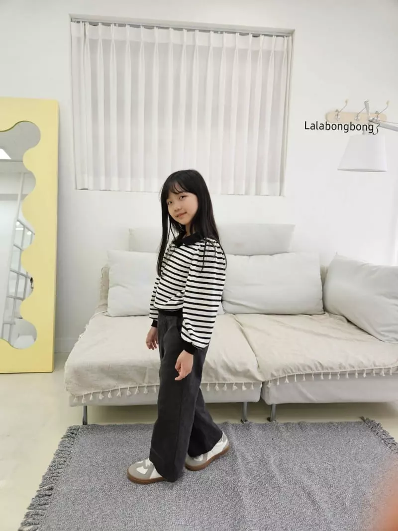 Lalabongbong - Korean Children Fashion - #prettylittlegirls - Candy Collar Tee - 8