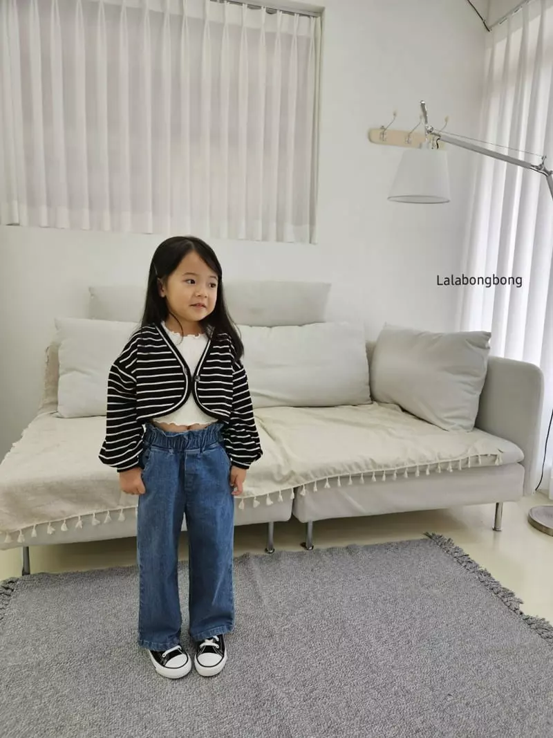 Lalabongbong - Korean Children Fashion - #stylishchildhood - Frill Jeans