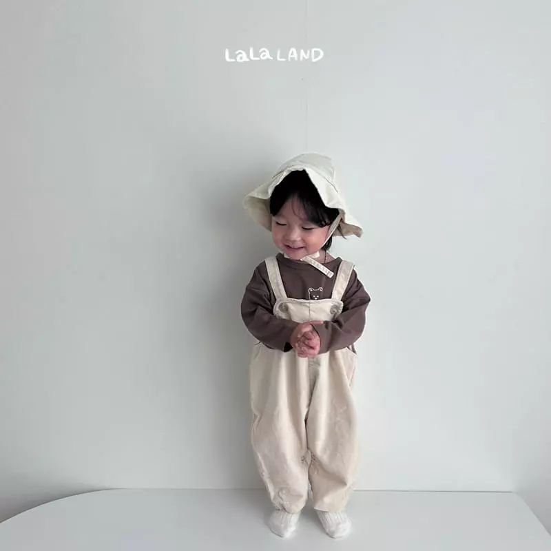 Lalaland - Korean Baby Fashion - #babyboutique - Bebe Rib Mini Pocket Dungarees - 5
