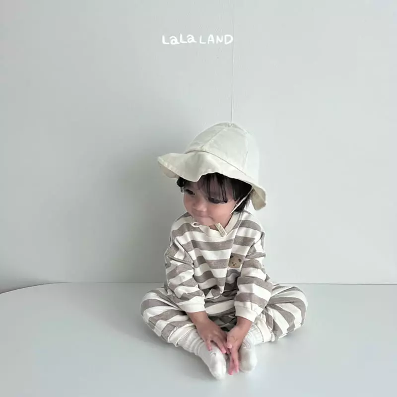 Lalaland - Korean Baby Fashion - #smilingbaby - Bebe Stripes Bodysuit - 4