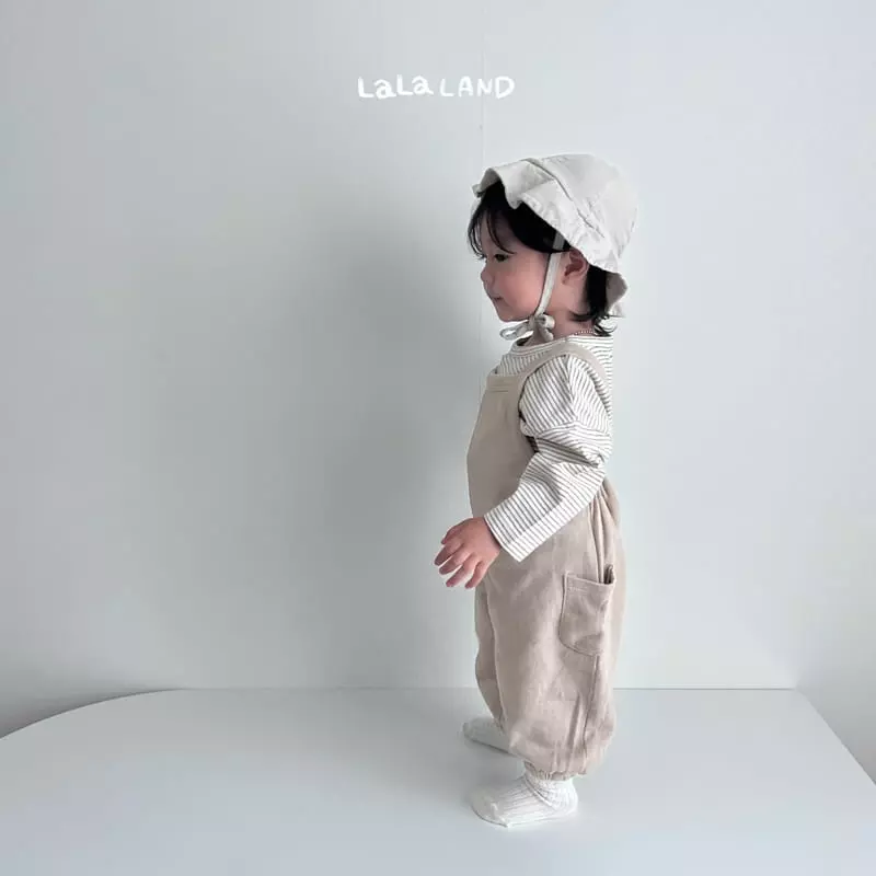 Lalaland - Korean Baby Fashion - #babyboutique - Bebe Soft Dungarees - 2