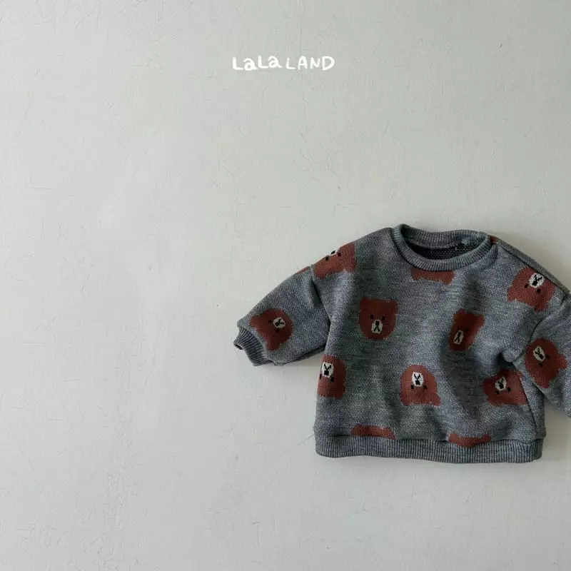 Lalaland - Korean Baby Fashion - #babyboutique - Bebe La Bear Knit Sweatshirt - 3