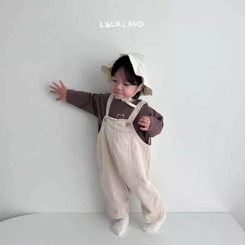 Lalaland - Korean Baby Fashion - #babyfashion - Bebe Rib Mini Pocket Dungarees - 8