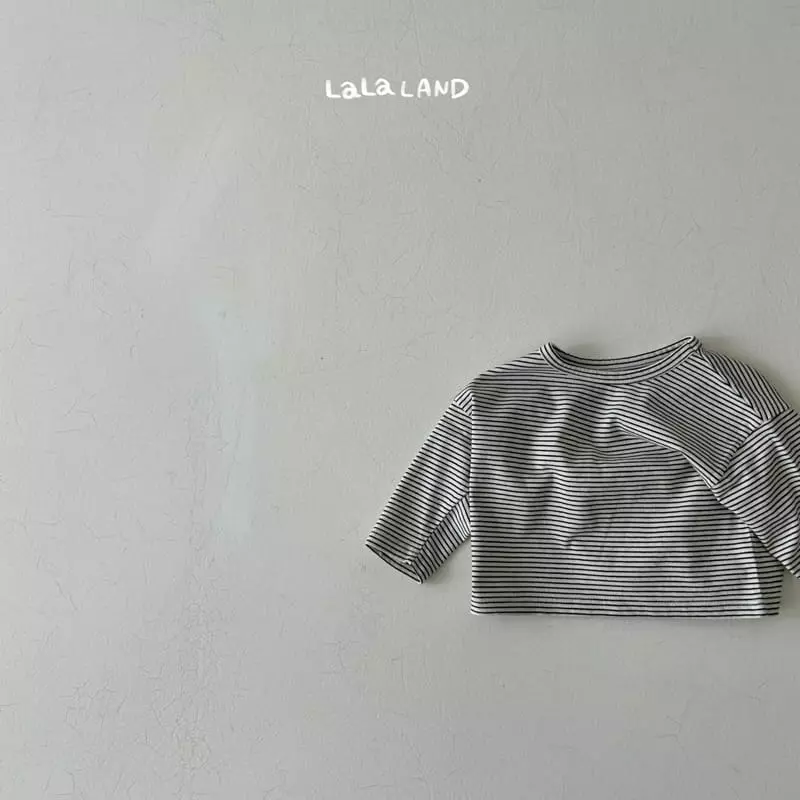 Lalaland - Korean Baby Fashion - #babyfashion - Bebe Small Stripes Tee - 7
