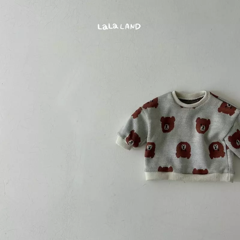 Lalaland - Korean Baby Fashion - #babylifestyle - Bebe La Bear Knit Sweatshirt - 9