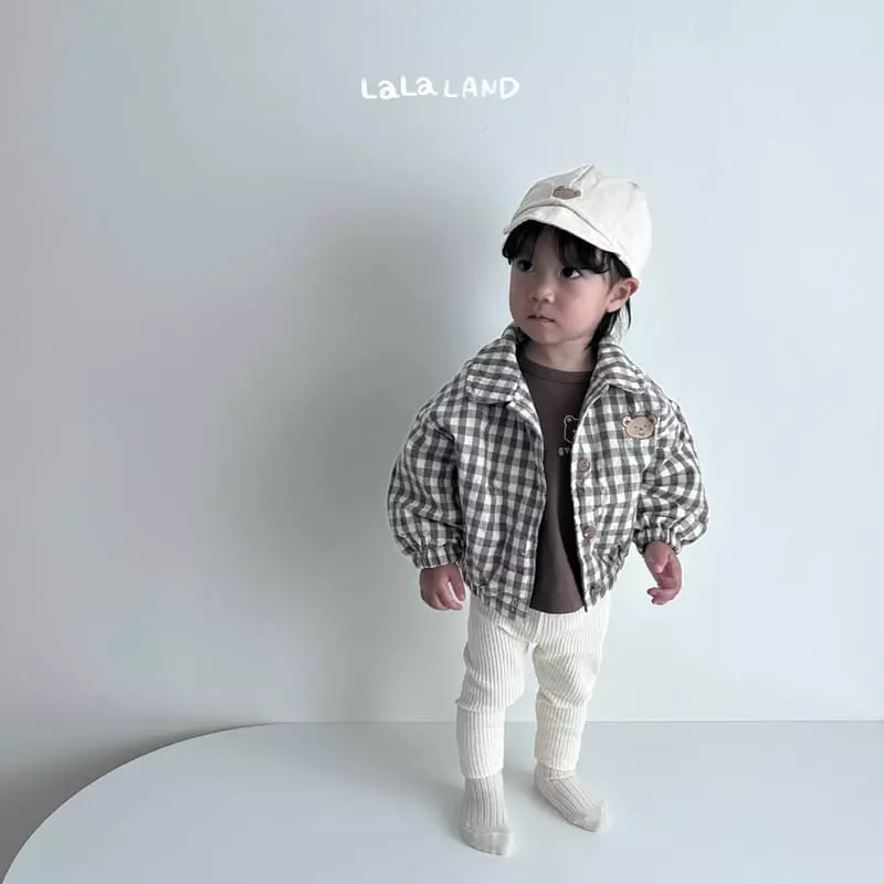 Lalaland - Korean Baby Fashion - #babygirlfashion - Bebe Checks Jacket - 4