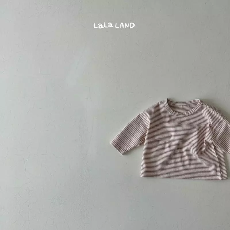 Lalaland - Korean Baby Fashion - #onlinebabyshop - Bebe Small Stripes Tee - 2