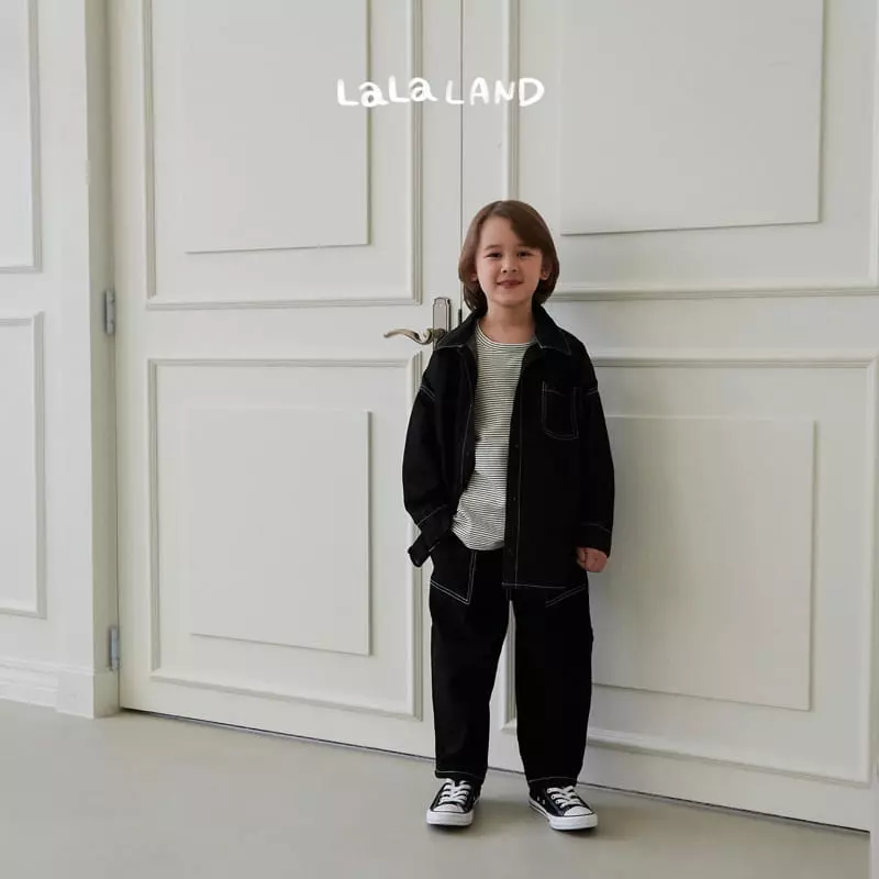 Lalaland - Korean Children Fashion - #Kfashion4kids - Lala Denim Shirt - 12