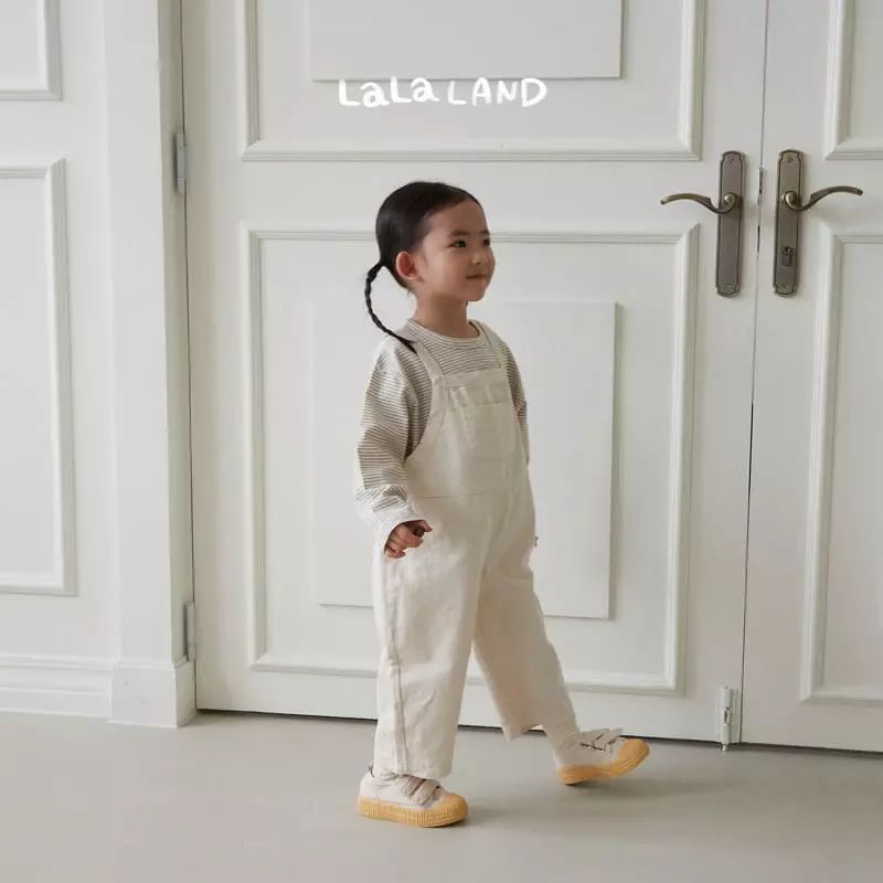 Lalaland - Korean Children Fashion - #childofig - Piping Dungarees Pants - 6