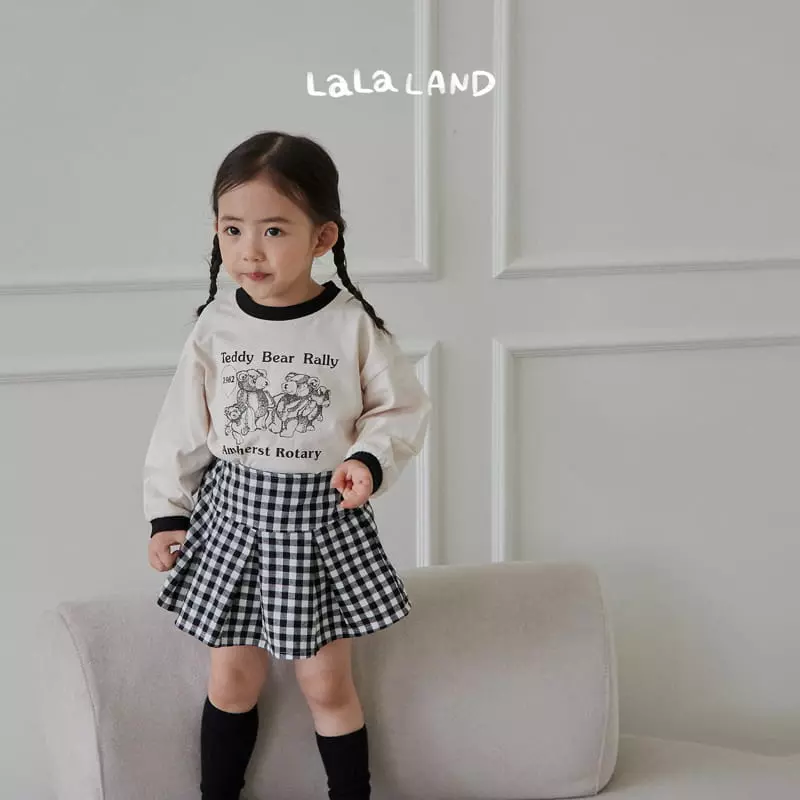 Lalaland - Korean Children Fashion - #designkidswear - Gobang Check Skirt - 5