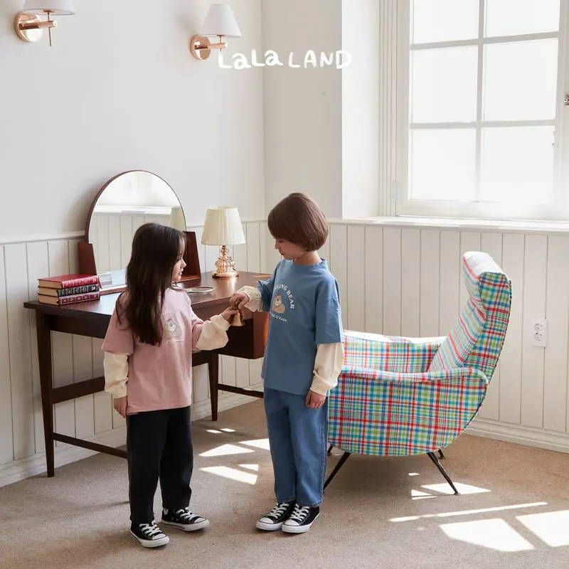 Lalaland - Korean Children Fashion - #childrensboutique - Bear Bear Layered Tee - 4