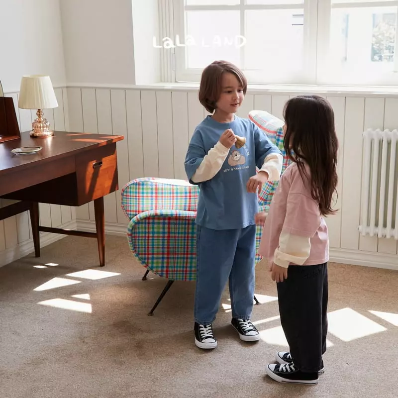 Lalaland - Korean Children Fashion - #fashionkids - Bear Bear Layered Tee - 6