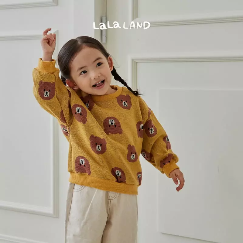 Lalaland - Korean Children Fashion - #discoveringself - La Bear Knit Sweatshirt - 4