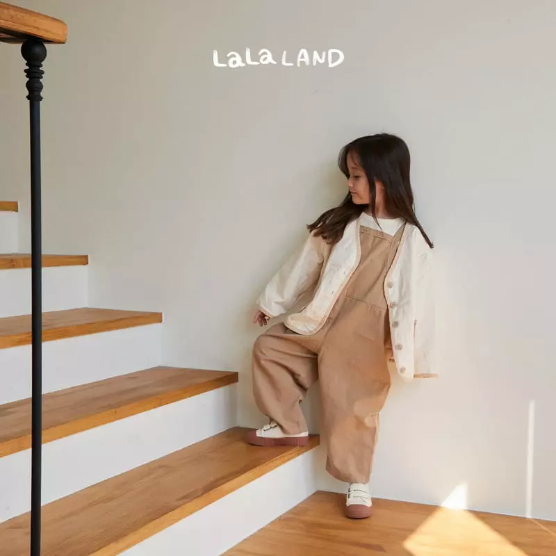 Lalaland - Korean Children Fashion - #kidsstore - Piping Dungarees Pants - 12