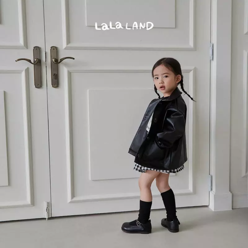 Lalaland - Korean Children Fashion - #kidzfashiontrend - Eco Leather Jacket - 3
