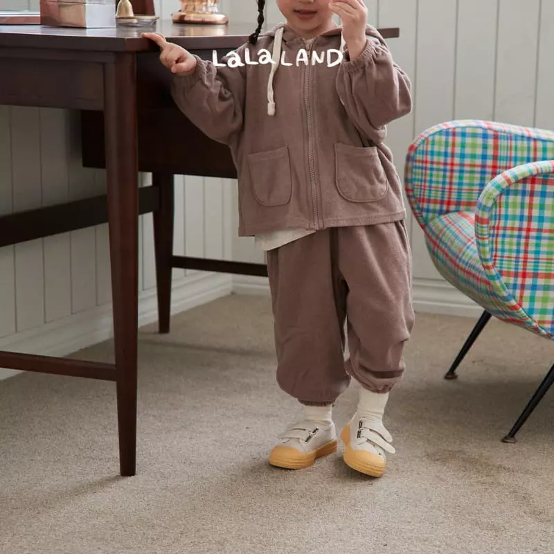 Lalaland - Korean Children Fashion - #kidzfashiontrend - Terry Hoody Zip-up - 2
