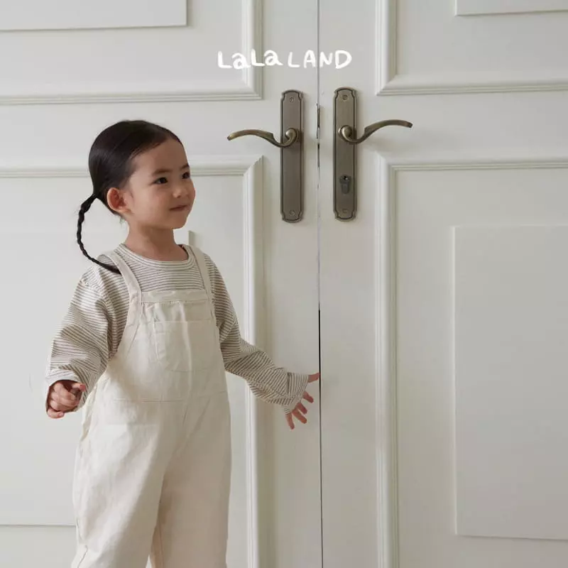Lalaland - Korean Children Fashion - #stylishchildhood - Piping Dungarees Pants - 5
