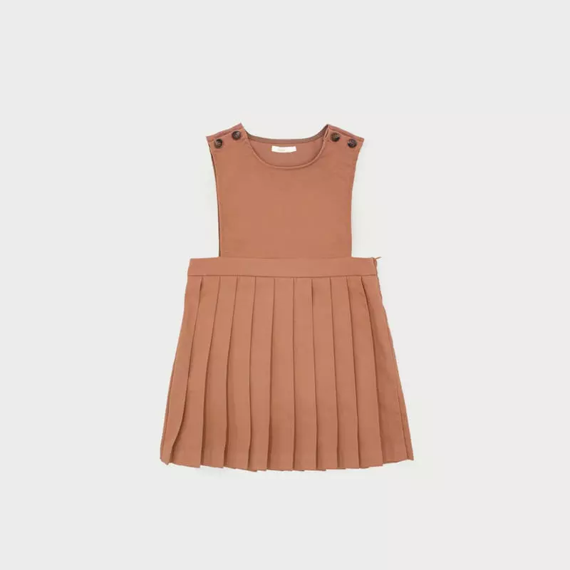 Le Bev - Korean Children Fashion - #childofig - Rose Pleats One-piece - 5
