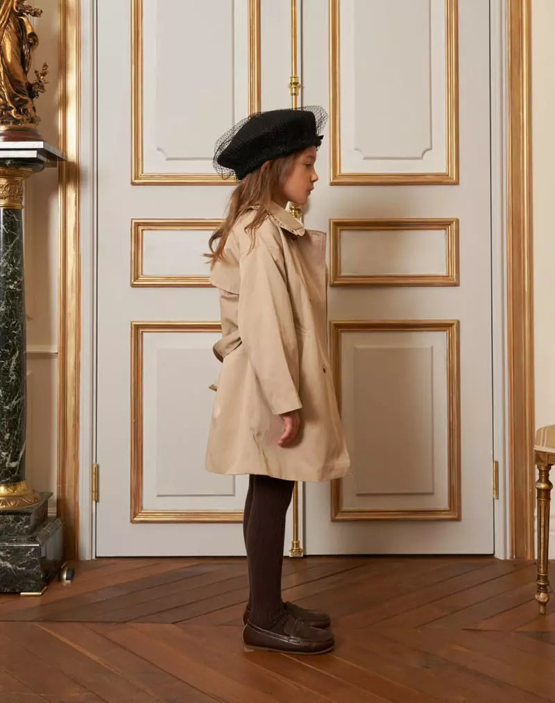 Le Bev - Korean Children Fashion - #childofig - Frill Trench Coat - 8