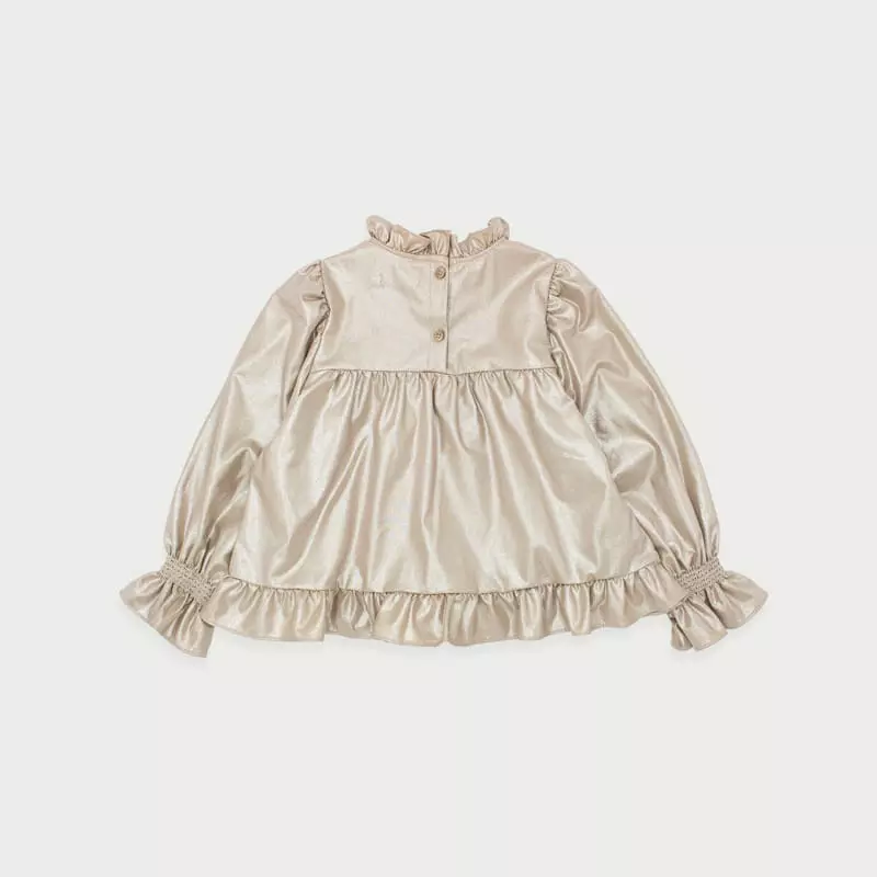 Le Bev - Korean Children Fashion - #discoveringself - Golden Blouse - 5
