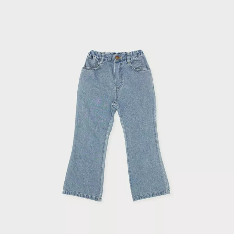 Le Bev - Korean Children Fashion - #kidsshorts - Bootscut Denim Jeans - 4