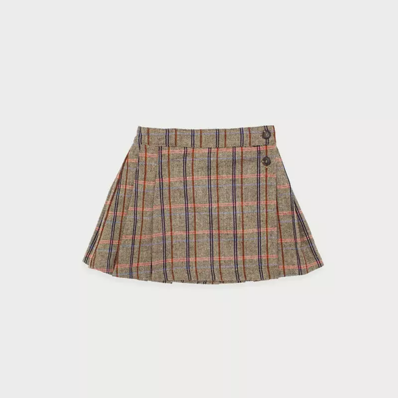 Le Bev - Korean Children Fashion - #magicofchildhood - Check Pleats Skirt - 5