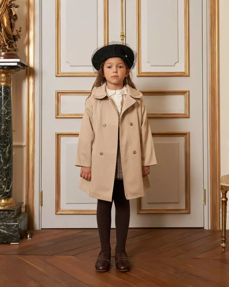 Le Bev - Korean Children Fashion - #stylishchildhood - Frill Trench Coat - 7