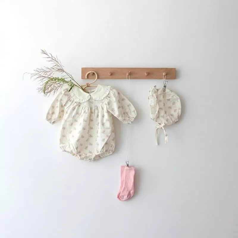 Lemonade - Korean Baby Fashion - #babyboutique - Mago Bodysuit with Bonnet - 4