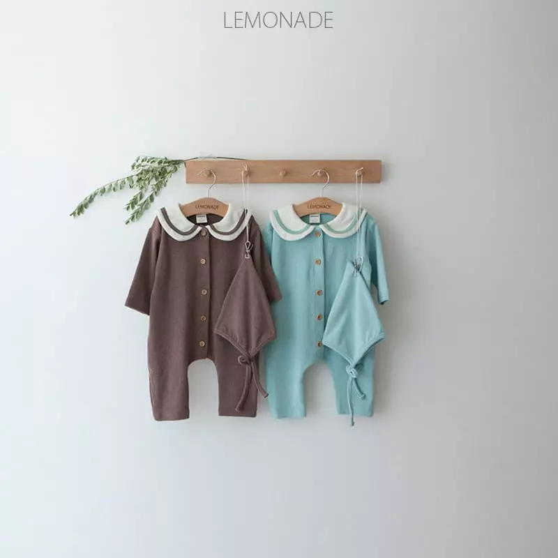 Lemonade - Korean Baby Fashion - #babyboutiqueclothing - Choco Bodysuit with Bonnet - 2