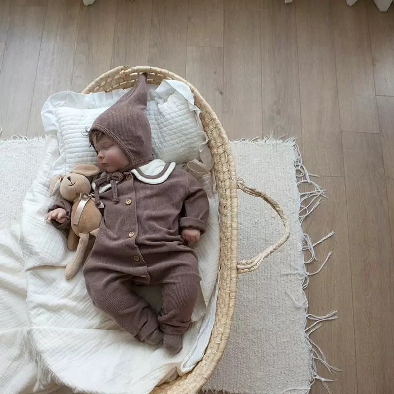 Lemonade - Korean Baby Fashion - #babyclothing - Choco Bodysuit with Bonnet - 3