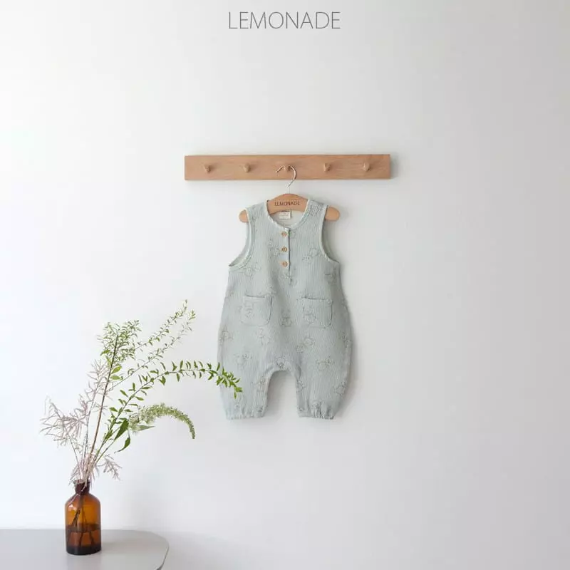 Lemonade - Korean Baby Fashion - #babyclothing - My Room Bodysuit with Bonnet - 2