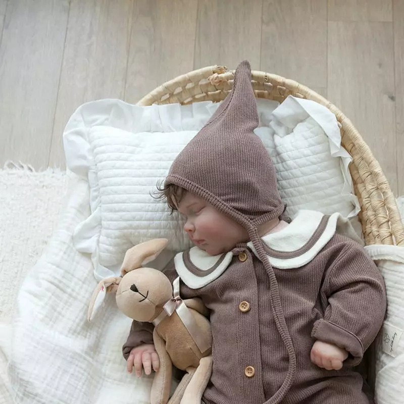 Lemonade - Korean Baby Fashion - #babyclothing - Choco Bodysuit with Bonnet - 4